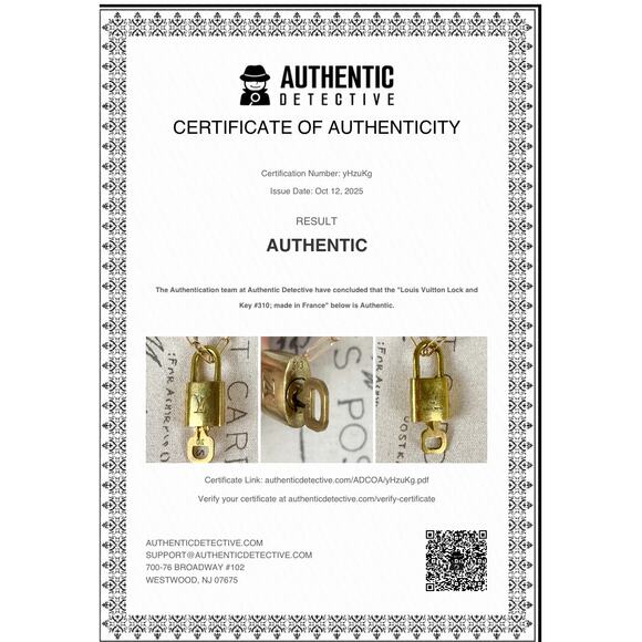 B27 Louis Vuitton Lock And Key 310 Necklace Pendant Iconic Statement Coquette - Picture 7 of 7